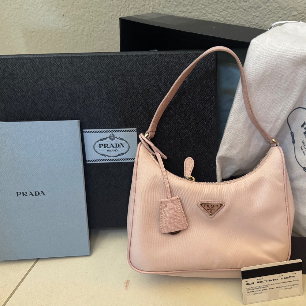 Authentic Prada Re-edition 2005 pink mini bag